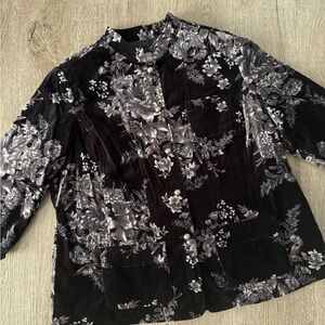 TanJay Velvet Floral Jacket